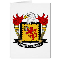 Crista da família de Pomeroy Cartao