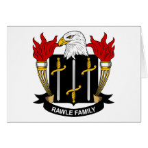 Crista da família de Rawle Cartao