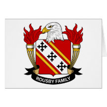 Crista da família de Rousby Cartão