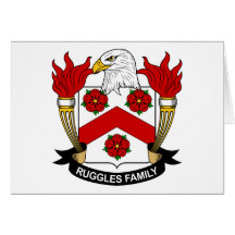 Crista da família de Ruggles Cartao