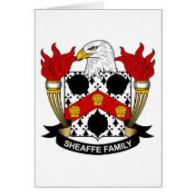 Crista da família de Sheaffe Cartões