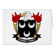 Crista da família de Spinney Cartões