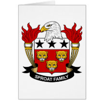 Crista da família de Sproat Cartões