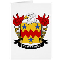 Crista da família de Storrs Cartão