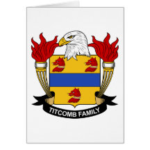 Crista da família de Titcomb Cartao