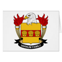 Crista da família de Varnum Cartoes
