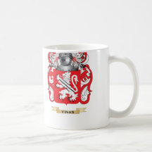 Crista da família de Vinas (brasão) Caneca