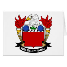 Crista da família de Walmsley Cartões