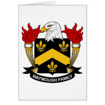 Crista da família de Watmough Cartao