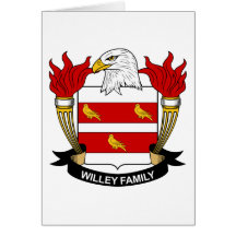 Crista da família de Willey Cartao