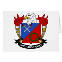 Crista da família de Witthaus Cartoes