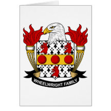 Crista da família do Wheelwright Cartoes