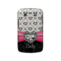 Cristal de rocha cor-de-rosa fúcsia Blackberry B d Capa Blackberry Case-Mate