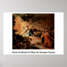 Cristo no Monte das Oliveiras por Giovanni Tiepolo Posters