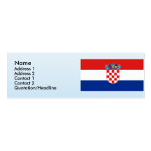 Croatia, Croatia Cartao De Visita
