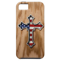 Cruz da bandeira dos EUA Capa iPhone 5 Case-Mate