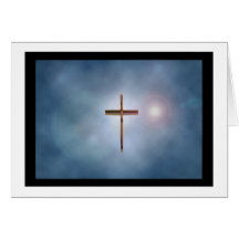 Cruz da igreja cartões