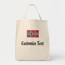 Cruz escandinava nórdica de Noruega da bandeira no Bolsas Para Compras