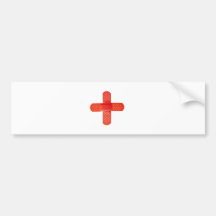 Cruz vermelha adesivos