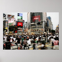 Cruzamento de Shibuya Impressão