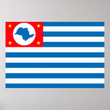 Cruzeiro Sao Paulo bandeira de Brasil, Brasil Posters
