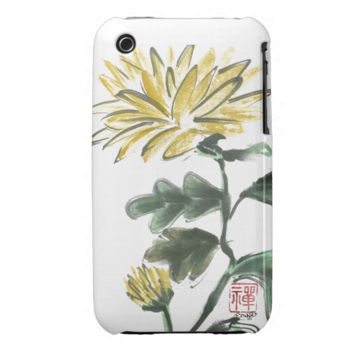 Crysthanamum amarelo - flor da queda capas iPhone 3