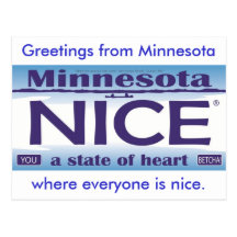 Cumprimentos de Minnesota agradável Cartões Postais