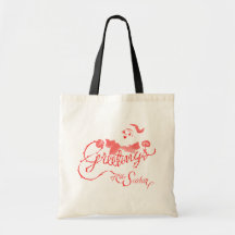 Cumprimentos do papai noel do vintage bolsas