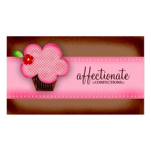 CUPCAKE AFECTUOSO DOS DOCES DO GC %PIPE% MODELOS CARTÃO DE VISITA