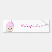 Cupcake bonito adesivos
