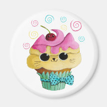 Cupcake bonito do gatinho imas