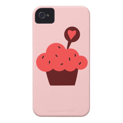 Cupcake brilhante capa iPhone 4