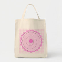 Cupcake. cor-de-rosa bonito bolsa para compra
