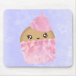 Cupcake cor-de-rosa Mousepad