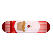 Cupcake, corações e listras doces skate
