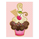 Cupcake deliciosa cartões postais