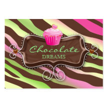 Cupcake do chocolate do certificado do cartão de p modelo de cartões de visita