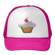 Cupcake do entalhe com a cereja cor-de-rosa na par bone
