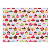 Cupcakes bonitos cartões postais