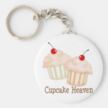 Cupcakes do pêssego chaveiro