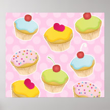 Cupcakes personalizados posteres