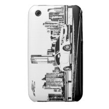 Cupé do Gen com contexto da cidade iPhone 3 Capas