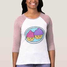 Cuppy endurece a camisa de Kawaii dos amigos Tshirts