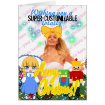 Customizável super de PuriPics - presente bonito t Cartões