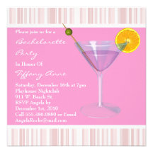CUTE Bachelorette Party Designer Invites Anuncio Personalizado
