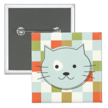 Cute Cat Boton