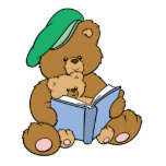 Cute Story Time Teddy Bear Design Photo Sculptures