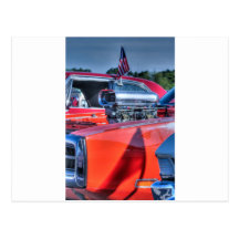 Da bandeira patriótica dos EUA dos carros do carro Cartões Postais