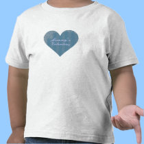 Da "coração antigo listrado dos namorados mamã" -  t - shirts