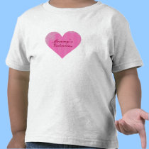 Da "coração antigo listrado dos namorados mamã" -  t - shirts